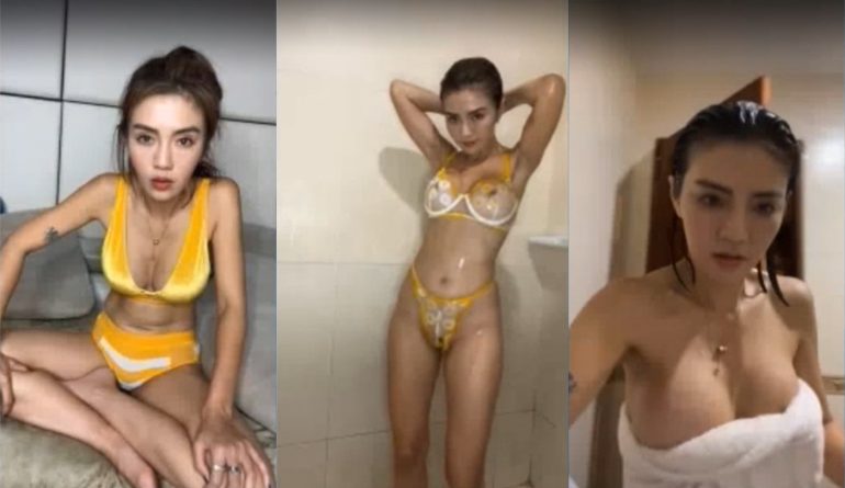 คลิปหลุดไลฟ์สดเจ๊เชอรี่ อาบน้ำล่าสุดมาแล้ว ใส่บางเห็นจุกซะด้วย